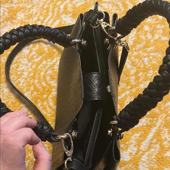 ALDO Black Woven Handbag - Picture 5 of 8